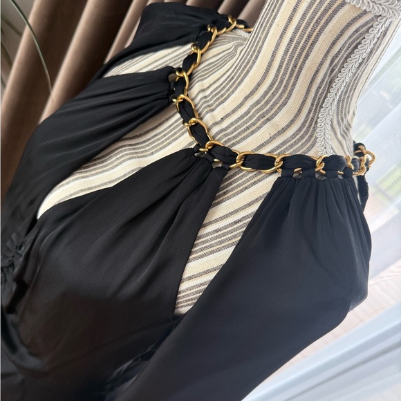 Veronica Beard chain embellished silk blend chiffon midi dress - Picture 5 of 11